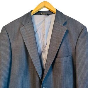 Caravelli Italy Designer 2 Button Men's Suit Jacket Blazer Sports Coat sz 46